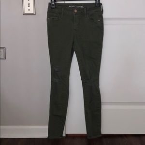 Old Navy Distressed mid rise rockstar jeans